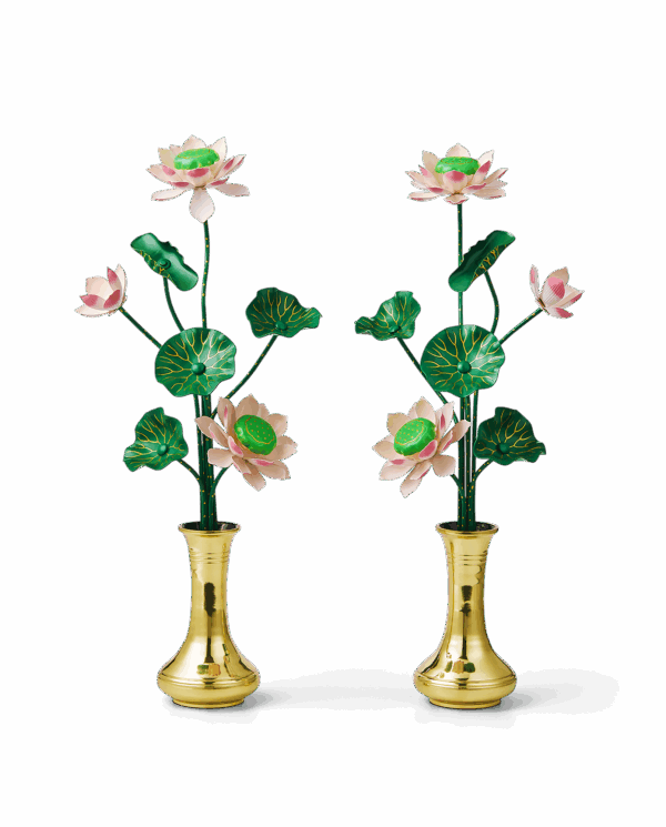 唐密鎏金莲花瓶